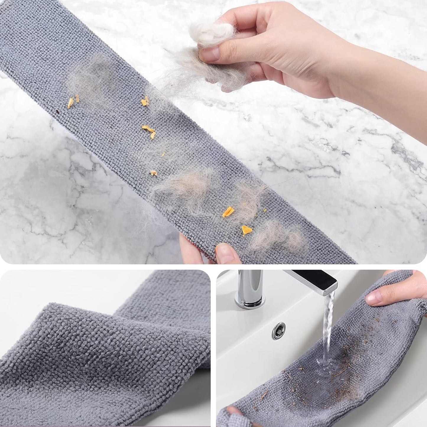 Extendable Gap Duster with 3 Reusable Microfiber Cloths
