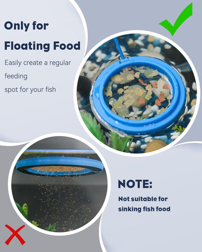  Aquarium Fish Feeding Ring Set 