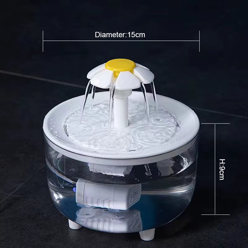 Automatic Pet Water Fountain – 1.2L Cat & Dog Water Dispenser