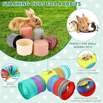 Complete Rabbit Starter Kit – 34-Piece Small Pet Care Set