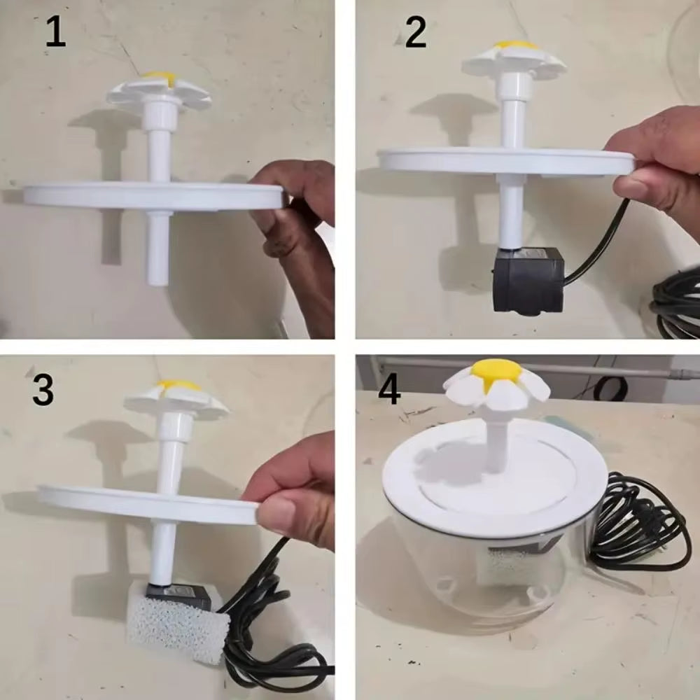 Automatic Pet Water Fountain – 1.2L Cat & Dog Water Dispenser