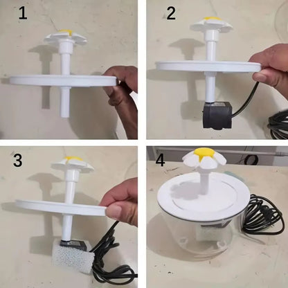 Automatic Pet Water Fountain – 1.2L Cat & Dog Water Dispenser