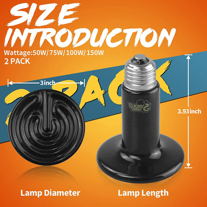 Ceramic Reptile Heat Emitter Bulb