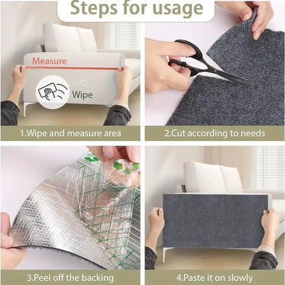 Self-Adhesive Cat Scratching Mat – Trim-to-Fit Furniture & Wall Protector